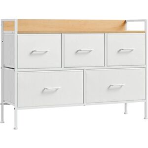 SONGMICS White and Beige 7-Drawer Storage Cabinet - Chest of Drawers SONGMICS White and Beige 7-Drawer Storage Cabinet - Chest of Drawers