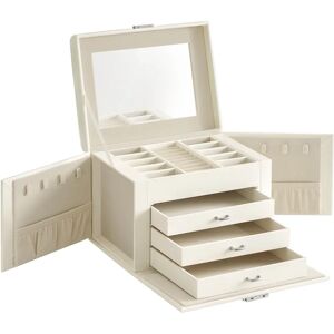 Caixa de joias SONGMICS - Branco Nuvem - 4 Camadas Caixa de joias SONGMICS - Branco Nuvem - 4 Camadas