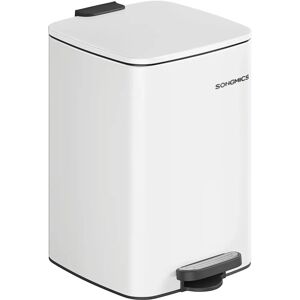 SONGMICS Kitchen Bin - 20 L Steel Cloud White SONGMICS Kitchen Bin - 20 L Steel Cloud White