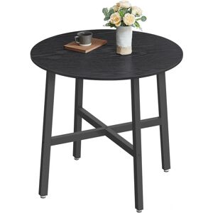 VASAGLE - Round Dining Table - 80x75cm - Ebony Black & Rustic Brown VASAGLE - Round Dining Table - 80x75cm - Ebony Black & Rustic Brown