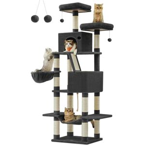 Arbre à Chat Feandrea - Multi-niveaux 206 cm, Gris Clair Arbre à Chat Feandrea - Multi-niveaux 206 cm, Gris Clair
