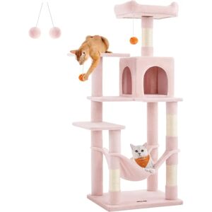 Feandrea Cat Tree with Hammock & Pompons - 143 cm - Cat Tree Feandrea Cat Tree with Hammock & Pompons - 143 cm - Cat Tree