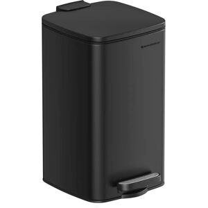 Pricenet LTB591B0802 Bathroom Waste Container - Steel, Black Pricenet LTB591B0802 Bathroom Waste Container - Steel, Black