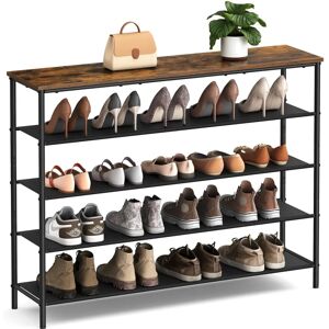 VASAGLE Narrow Shoe Rack with Fabric Shelves - Shoe Rack VASAGLE Narrow Shoe Rack with Fabric Shelves - Shoe Rack