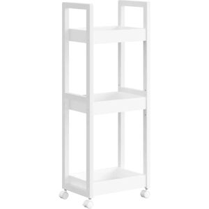 Pricenet Compact Bathroom Trolley with Adjustable Shelves - Bathroom Trolley Pricenet Compact Bathroom Trolley with Adjustable Shelves - Bathroom Trolley