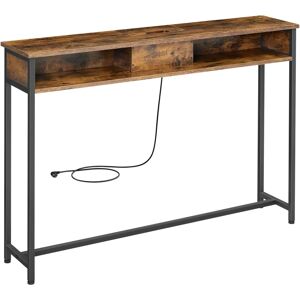 Tavolo Console Rustico Pricenet - Prese USB - Design Sottile Tavolo Console Rustico Pricenet - Prese USB - Design Sottile