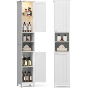 VASAGLE Hochschrank mit Beleuchtung - Platzsparend, Verstellbare Regale VASAGLE Hochschrank mit Beleuchtung - Platzsparend, Verstellbare Regale