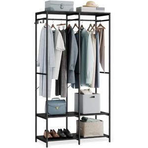 SONGMICS Portable Clothes Wardrobe - Hanging Rods and Shelves SONGMICS Portable Clothes Wardrobe - Hanging Rods and Shelves