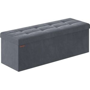 SONGMICS Samt-Aufbewahrungsbank mit 2 Kisten - Stauraum & Hocker SONGMICS Samt-Aufbewahrungsbank mit 2 Kisten - Stauraum & Hocker