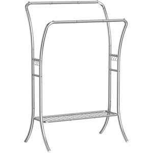 SONGMICS Double-Rod Clothes Rail - Clothes Rack, Silver SONGMICS Double-Rod Clothes Rail - Clothes Rack, Silver