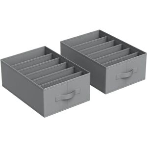 Organizador de Gavetas SONGMICS - Dobrável com 6 compartimentos - 42x30x17cm Organizador de Gavetas SONGMICS - Dobrável com 6 compartimentos - 42x30x17cm