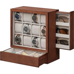 SONGMICS 12-Slot Wooden Vertical Watch Box - Watch Storage SONGMICS 12-Slot Wooden Vertical Watch Box - Watch Storage