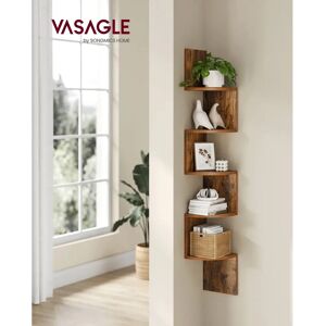 VASAGLE Wandplank met 5 Leggers voor Planten en CD's - Wandplank VASAGLE Wandplank met 5 Leggers voor Planten en CD's - Wandplank