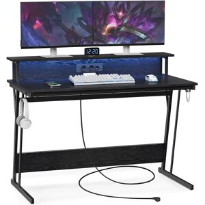 Bureau Gaming avec LED et Multiprise - 120cm Bureau Gaming avec LED et Multiprise - 120cm