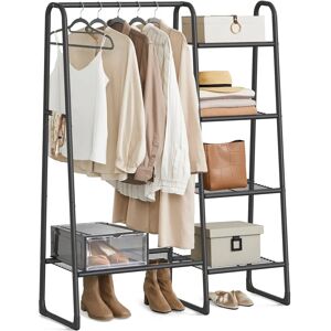 SONGMICS HSR138B01 Freestanding Clothes Rack - 5 Shelves, Metal Frame SONGMICS HSR138B01 Freestanding Clothes Rack - 5 Shelves, Metal Frame