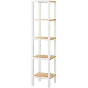 SONGMICS Model BCB55Y 5-Tier Bamboo Bathroom Shelf - Book Shelf SONGMICS Model BCB55Y 5-Tier Bamboo Bathroom Shelf - Book Shelf
