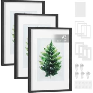 SONGMICS Set of 3 Photo Frames - Wall or Table - A3 SONGMICS Set of 3 Photo Frames - Wall or Table - A3