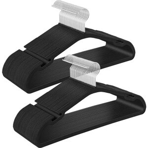 SONGMICS Ink Black Plastic Hangers - Clothing Hanger SONGMICS Ink Black Plastic Hangers - Clothing Hanger