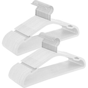 SONGMICS White Plastic Hangers - Clothes Hanger SONGMICS White Plastic Hangers - Clothes Hanger