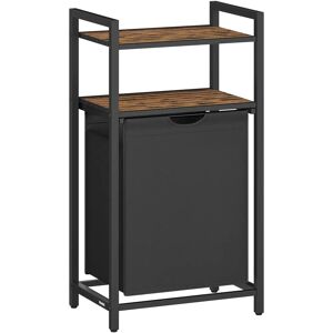 VASAGLE Laundry Basket - 65L Vintage Brown-Black - Laundry Type VASAGLE Laundry Basket - 65L Vintage Brown-Black - Laundry Type