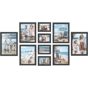 SONGMICS Set of 10 Picture Frames - Black - Display SONGMICS Set of 10 Picture Frames - Black - Display