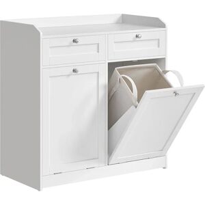 VASAGLE Armoire de salle de bain - Blanc Nuage - 78,9L - Publicité VASAGLE Armoire de salle de bain - Blanc Nuage - 78,9L - Publicité