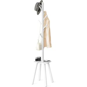 VASAGLE Cloud White Hall Tree with 8 Hooks & Storage Shelf - Coat Rack VASAGLE Cloud White Hall Tree with 8 Hooks & Storage Shelf - Coat Rack