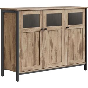 VASAGLE Rustic Brown Black Sideboard - Sideboard VASAGLE Rustic Brown Black Sideboard - Sideboard