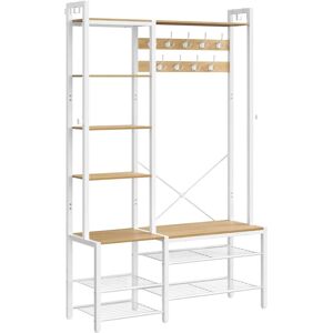VASAGLE Hall Tree with Bench and Shoe Storage - Coat Rack with 9 Hooks VASAGLE Hall Tree with Bench and Shoe Storage - Coat Rack with 9 Hooks