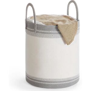 SONGMICS Taupe Gray Cotton Rope Laundry Basket - Laundry Basket SONGMICS Taupe Gray Cotton Rope Laundry Basket - Laundry Basket