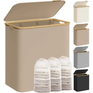 SONGMICS - CamelLaundryBasket - Camel hnědá - 150 L - pratelný koš na prádlo SONGMICS - CamelLaundryBasket - Camel hnědá - 150 L - pratelný koš na prádlo