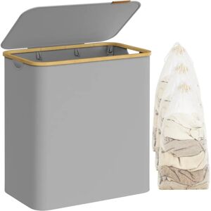 Songmics - Cesto de Ropa Sucia con Tapa - 3 Compartments - 150 L - Laundry Hamper Songmics - Cesto de Ropa Sucia con Tapa - 3 Compartments - 150 L - Laundry Hamper