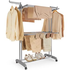 SONGMICS Dove Grey Foldable Clothes Airer - Clothes Airer SONGMICS Dove Grey Foldable Clothes Airer - Clothes Airer