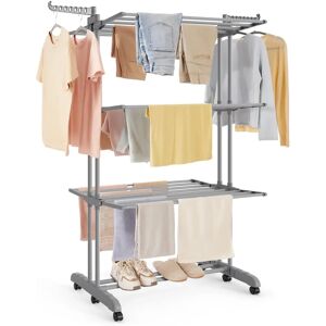 SONGMICS 4-Tier Large Foldable Clothes Airer - Clothes Airer SONGMICS 4-Tier Large Foldable Clothes Airer - Clothes Airer