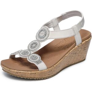 Skechers Beverlee-Date Glam Wedge Sandal beige Skechers Beverlee-Date Glam Wedge Sandal beige