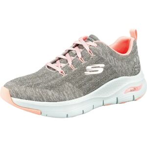 Skechers Women's Grey/Pink Arch Fit Comfy Wave Shoes - Shoes Skechers Women's Grey/Pink Arch Fit Comfy Wave Shoes - Shoes