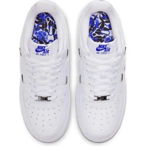 Nike Air Force 1 '07 LX Blanc/Hyper Royal-Noir - Baskets Nike Air Force 1 '07 LX Blanc/Hyper Royal-Noir - Baskets