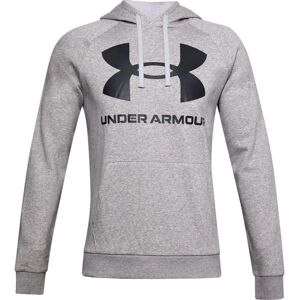 Under Armour Rival Big Logo Fleece Hoodie - Hooded, Grey, Long Sleeve Under Armour Rival Big Logo Fleece Hoodie - Hooded, Grey, Long Sleeve