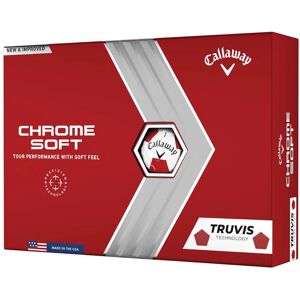 Callaway Chrome Soft Truvis Golf Balls - White/Red - Distance & Control Callaway Chrome Soft Truvis Golf Balls - White/Red - Distance & Control