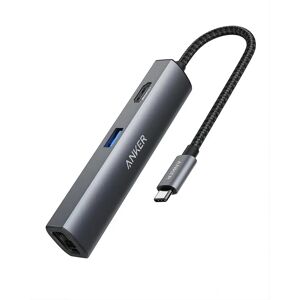 Anker Gray 5-in-1 USB-C Hub with 4K HDMI & Ethernet Anker Gray 5-in-1 USB-C Hub with 4K HDMI & Ethernet