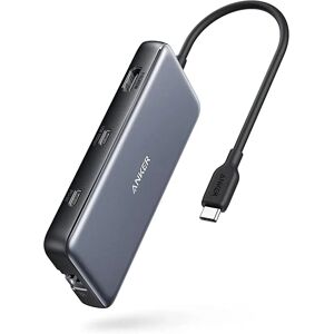Anker PowerExpand 8-in-1 USB C Hub - USB C Hub, PowerExpand 8-in-1 USB C Adapter, with 100W Power Delivery, 4K 60Hz HDMI Port, 10Gbps USB C and 2 USB A Data Ports, Ethernet Anker PowerExpand 8-in-1 USB C Hub - USB C Hub, PowerExpand 8-in-1 USB C Adapter, with 100W Power Delivery, 4K 60Hz HDMI Port, 10Gbps USB C and 2 USB A Data Ports, Ethernet
