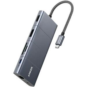 Hub USB-C Anker PowerExpand 11-em-1 - Estação de ancoragem 4K60Hz HDMI & DP - 100W Hub USB-C Anker PowerExpand 11-em-1 - Estação de ancoragem 4K60Hz HDMI & DP - 100W