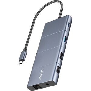 Anker Innovations A83880A1 Hub USB-C - 11-in-1 Grigio Anker Innovations A83880A1 Hub USB-C - 11-in-1 Grigio