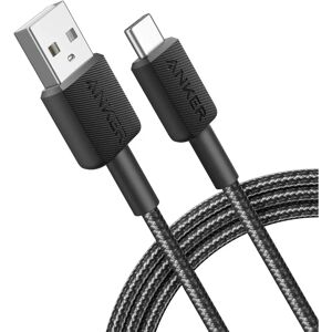 Anker USB-C til USB-A Kabel 1,8 m - Svart Anker USB-C til USB-A Kabel 1,8 m - Svart