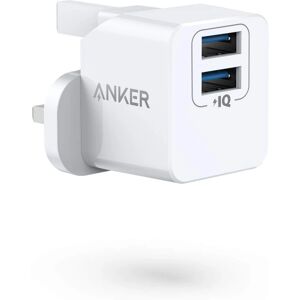 Anker USB Plug Charger PowerPort mini Dual Port USB Charger - Compact Wall C Anker USB Plug Charger PowerPort mini Dual Port USB Charger - Compact Wall C