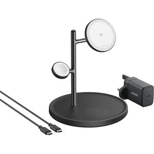 Anker MagGo 15W Wireless Charging Station - 3-in-1 Black Anker MagGo 15W Wireless Charging Station - 3-in-1 Black