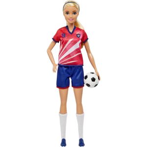 Mattel HCN17 - Barbie Doll - Blonde, Red & Blue Uniform Mattel HCN17 - Barbie Doll - Blonde, Red & Blue Uniform