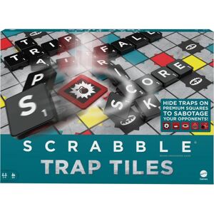 Mattel Scrabble Trap Tiles - Family Board Game with Traps, Trigger Tiles, Racks Mattel Scrabble Trap Tiles - Family Board Game with Traps, Trigger Tiles, Racks