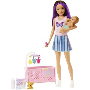 Mattel Barbie Skipper Babysitter Ensemble de Jeu Lit Bébé Violet - Poupée Mattel Barbie Skipper Babysitter Ensemble de Jeu Lit Bébé Violet - Poupée