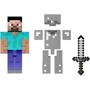 Mattel HLL30 - Action Figure - Minecraft Diamond Level Steve - 5.5-inch Collector Toy Mattel HLL30 - Action Figure - Minecraft Diamond Level Steve - 5.5-inch Collector Toy